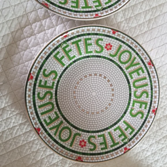 Anthropologie | (2) Festival Bistro Tile Dessert Plates - Picture 2 of 8
